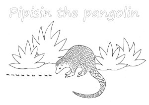 pipisin colouring sheet
