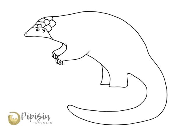 Pangolins need scales colouring page